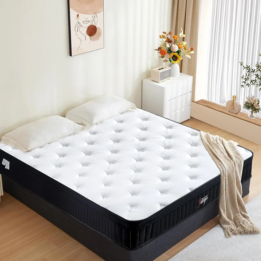 Queen Mattress 80"*60"*12" 12 Inch Queen Size Mattress Reinforced Independent Pocket Spring Thickened Memory Foam