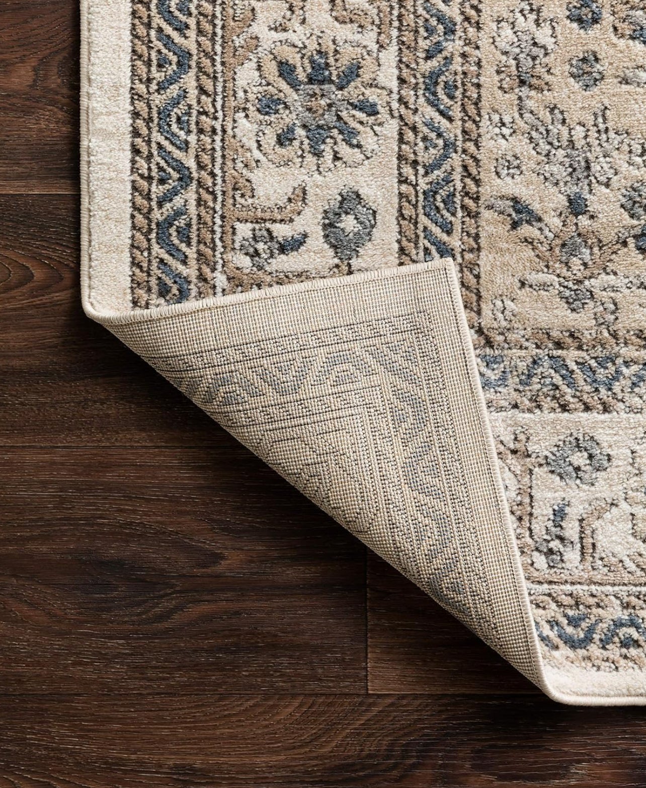 3'4" x 5'7" Loloi Teagan Collection rug, oatmeal/ivory