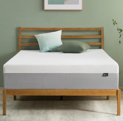 QUEEN ZINUS 12 Inch Green Tea Essential Memory Foam Mattress, Queen