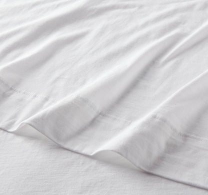 Queen Cotton Jersey Sheet Set, White - Threshold