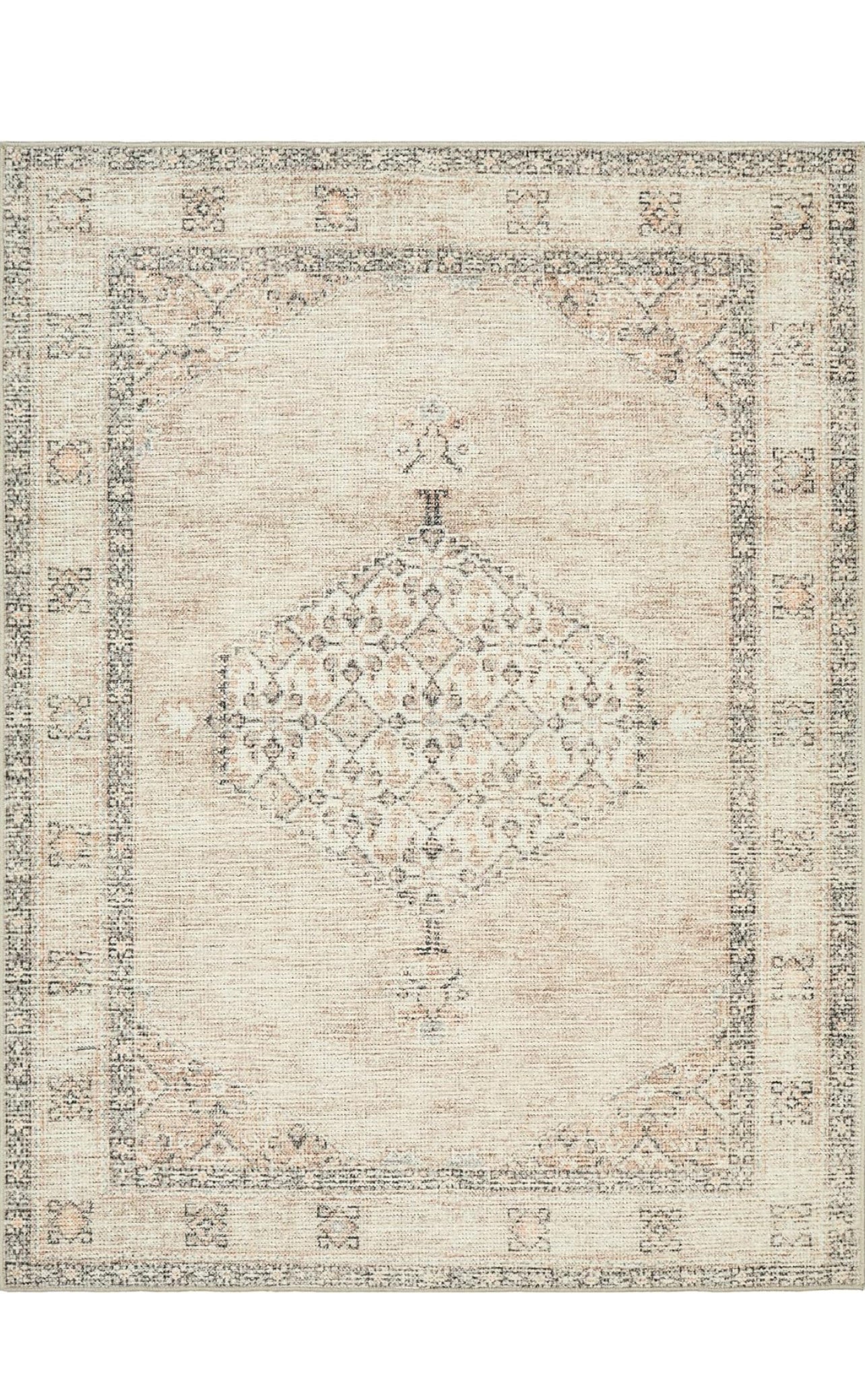 5'3" x 7', Livabliss x Becki Owens Lila Medallion Area Rug, Brown