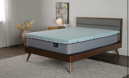 California King 3” Serta Cooling Gel Memory Foam Mattress Topper