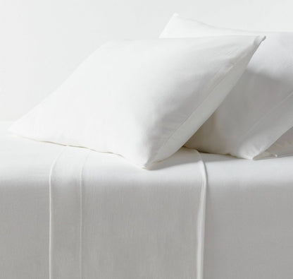 Queen Cotton Jersey Sheet Set, White - Threshold