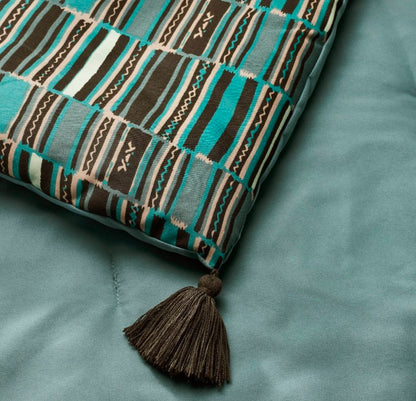 Jungalow Sun in the Water Comforter & Sham Set Teal - Opalhouse designed with Jungalow Twin/twin xl