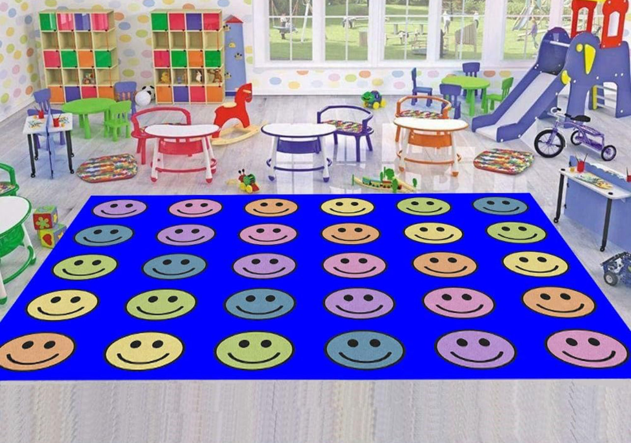 8 x 12 Flagship Smiles Carpet Rug, multi