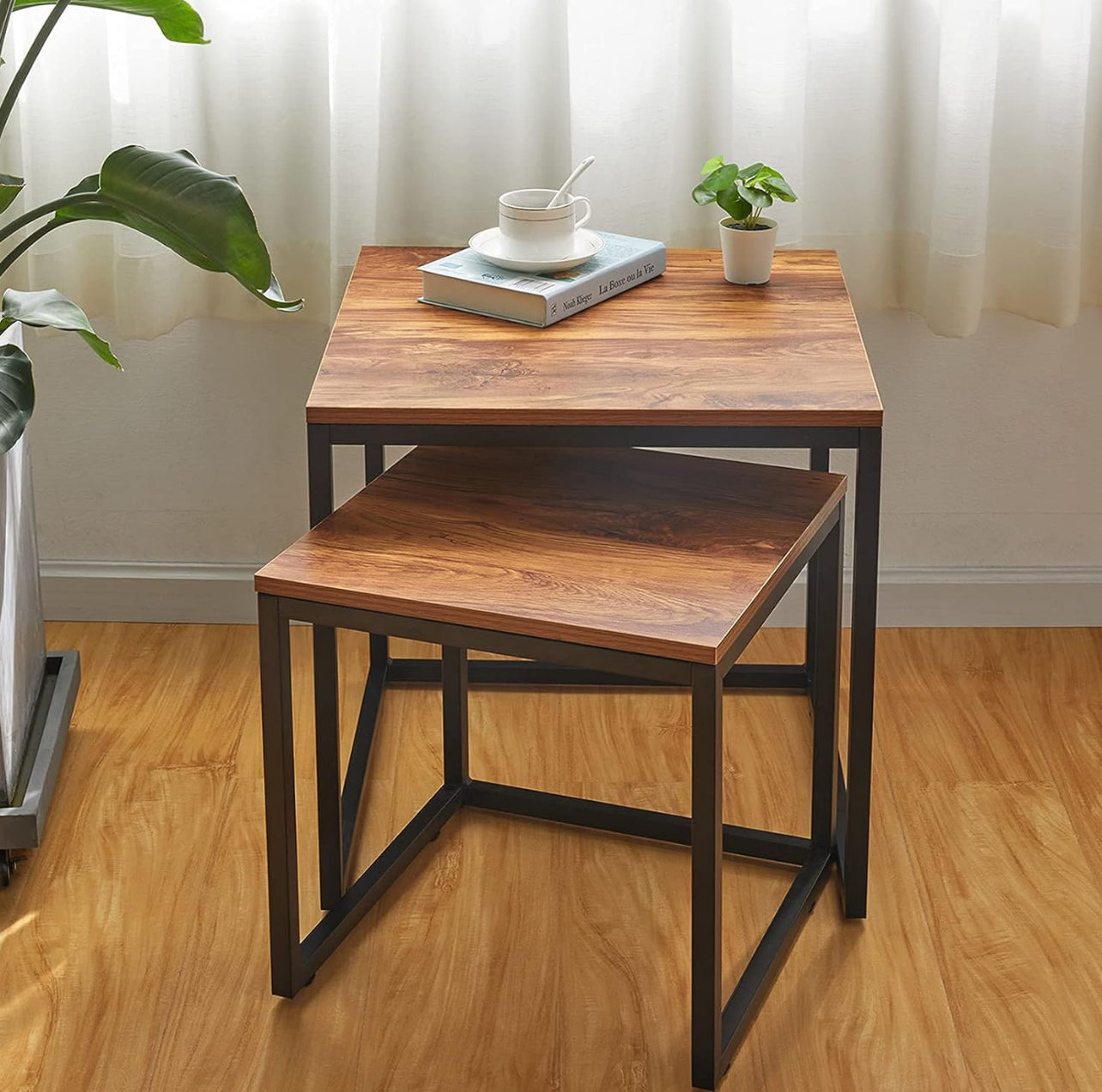 Two Nesting Tables Side Table Coffee Table