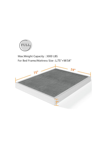 Full Size Boxspring Mid - High Profile 7” Metal Boxspring Brand: Theocorate