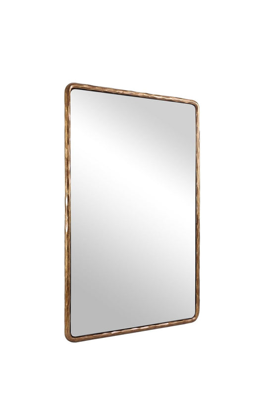 36"L x 24"W ANDY STAR Hand-Forged Mirror Gold Bronze Mirror