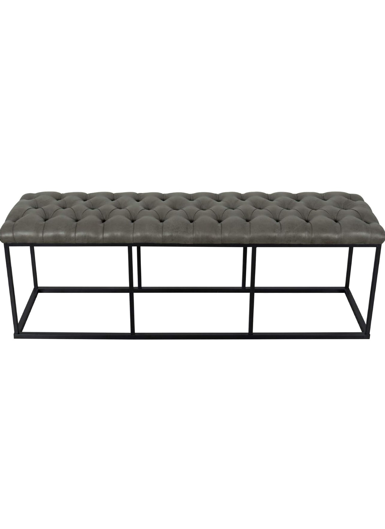 HomePop Upholstered Button Tufted Decorative Bench 1297T