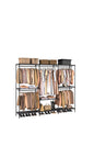 Clothing Rack - Clothes Storage Organizer with Shelves and 5 Hanging Rods Brand: Casamya