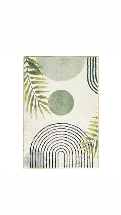 8 x 10 Roomtalks Modern Rug Arches Light Green